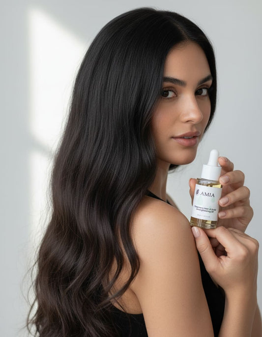 Amia rosemary hair and scalp strenghtening oil.