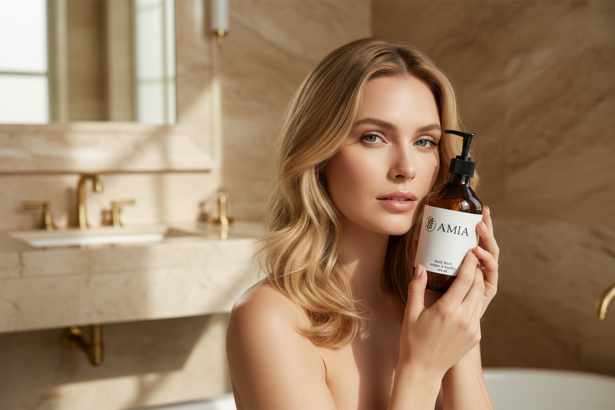 Dušas želeja ar vaniļas un dzintara aromātu, 490 ml