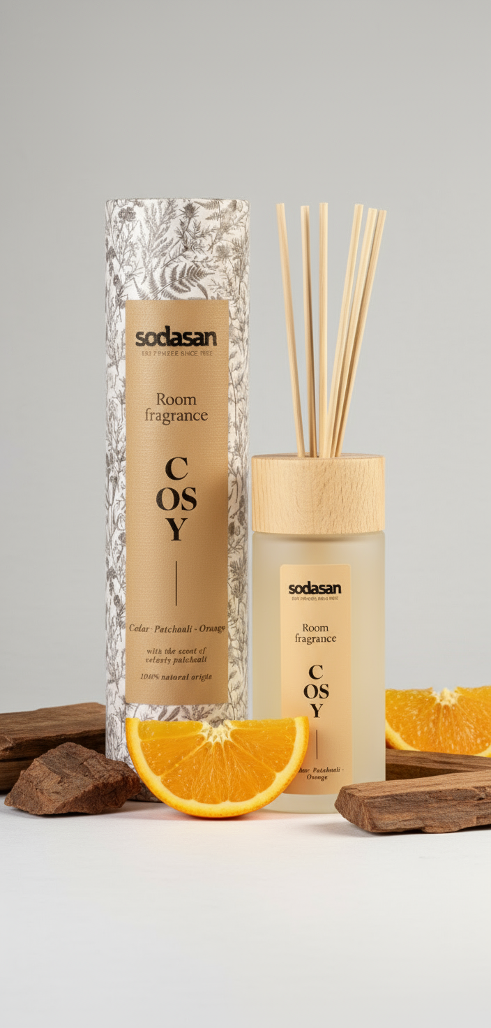 Dabīgs sandalkoka telpu aromatizētājs ar kociņiem, 200 ml