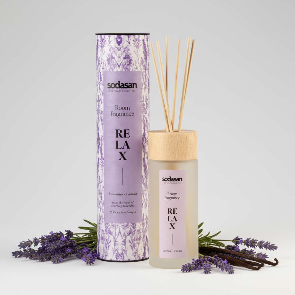 Dabīgs lavandas telpu aromatizētājs ar kociņiem, 200 ml 