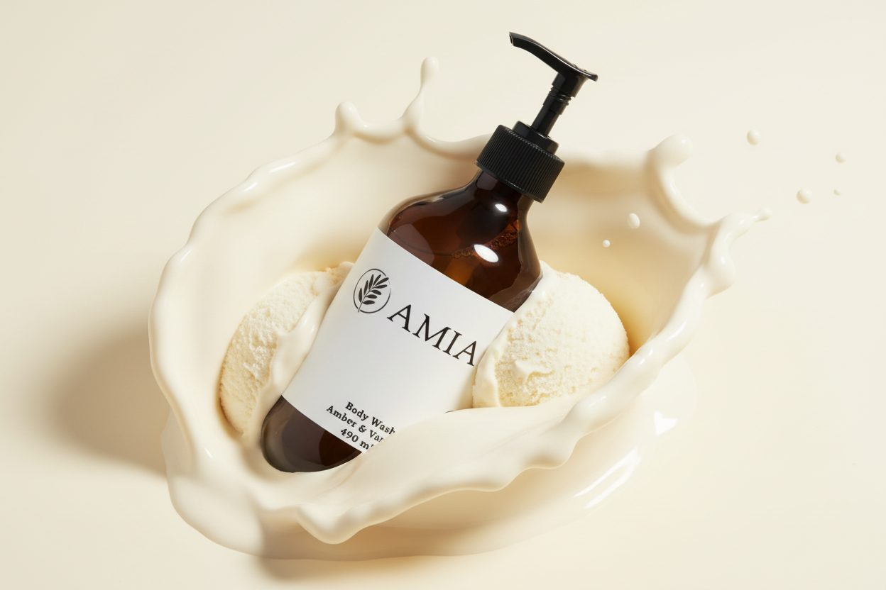 Dušas želeja ar vaniļas un dzintara aromātu, 490 ml