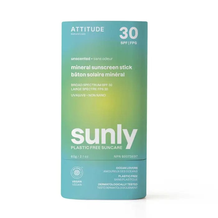 Plastic-free mineral sunscreen stick SPF 30, 60 g