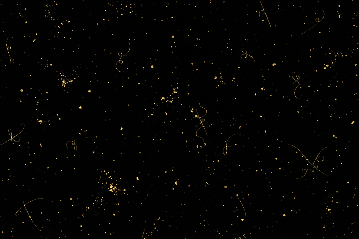 Black background with small luxurious gold details