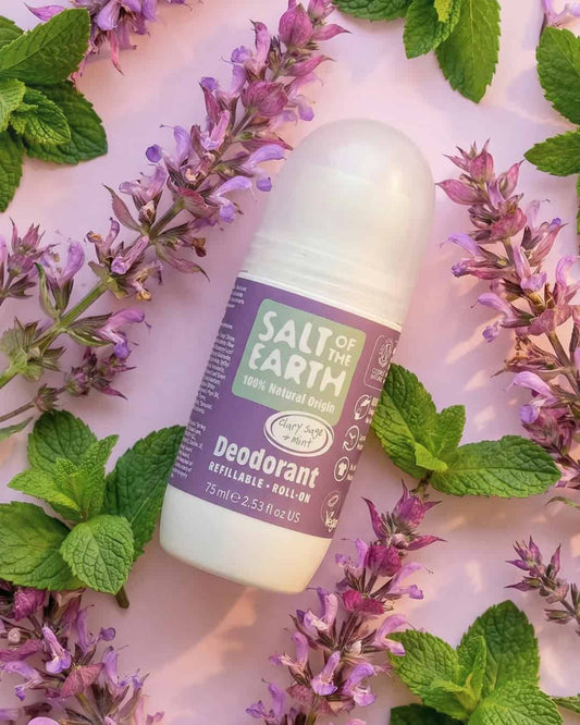 Dabīgs rullīša dezodorants "Muskatrozīte un piparmētra", 75 ml 