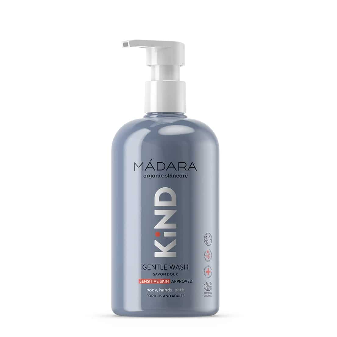 Mádara Kind Gentle Wash bottle on a white background